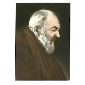 St. Padre Pio - Postkarte - Heiliger Pater Pio Bild