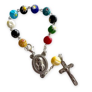 Venetian Glass Murrina Bracelet Blessed by Pope