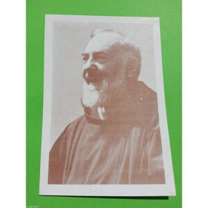 St. Padre Pio Seltene Vintage Photo Heilige Karte - Heiliger Vater Pio Bild - Neu!