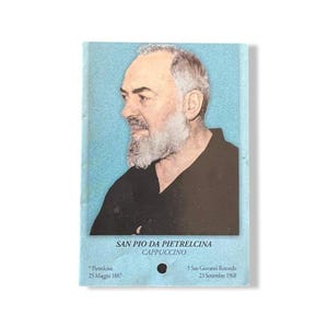 Padre Pio Holy Card - St. Pio vintage Prayer Card