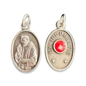 St. Padre Pio Relic Medal Pendant - St. Father Pio Relic Ex-Indumentis