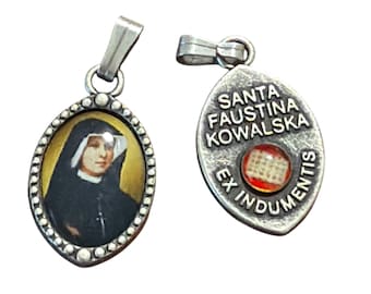 Reliquary Medal - 2nd Class Relic St. Faustina Kowalska