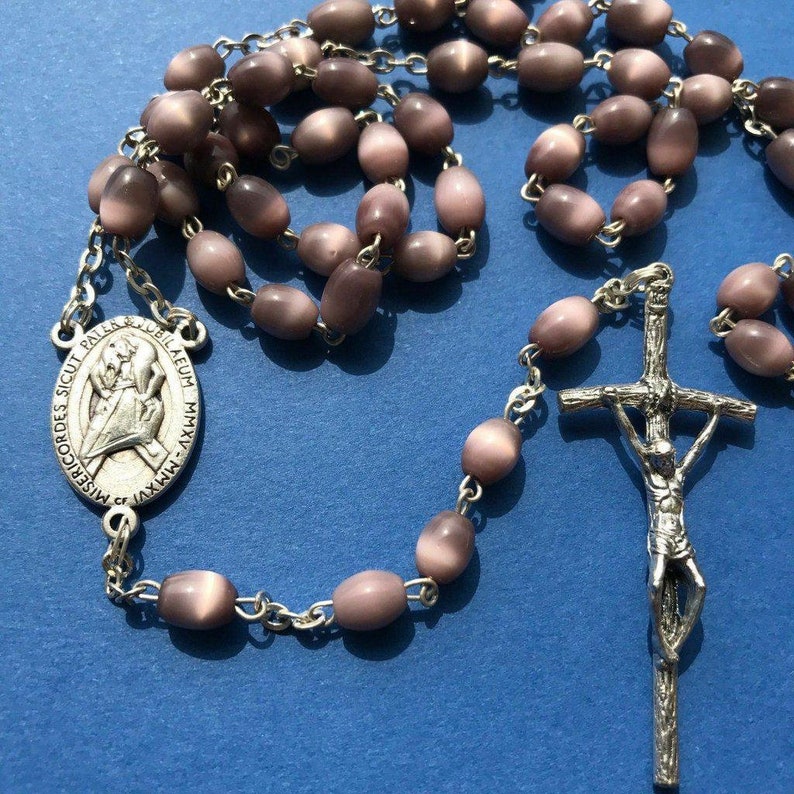 Holy Year Rosary Blessed By Pope Francis Jubilee Of Mercy Etsy