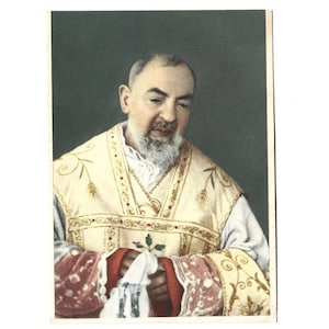 St. Padre Pio - Postkarte - Heiliger Pater Pio Bild