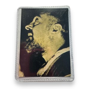 Carte Saint-Père Pio vintage - Relique de Saint-Père Pio de Pietrelecina