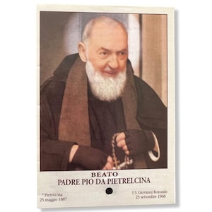 Padre Pio Holy Card - St. Pio vintage Prayer Card