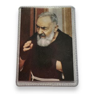 Carte Saint-Père Pio vintage - Relique de Saint-Père Pio de Pietrelecina