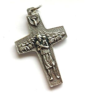 Authentic 1 1/2&quot; Vedele Pope Francis Pectoral Cross - Crucifix - Blessed By Pope