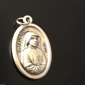 St. Mary Faustyna Kowalska Faustina - Medal - Pendant - Blessed by Pope
