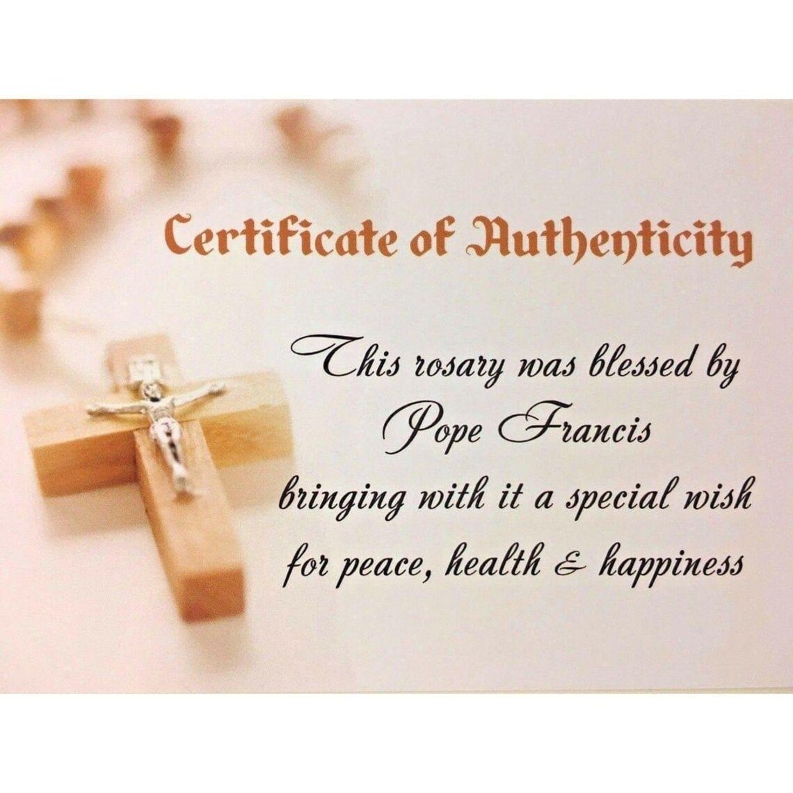 Jubilee of Hope 2025 Rosary – Official Rome Pilgrimage Keepsake Blessed ...