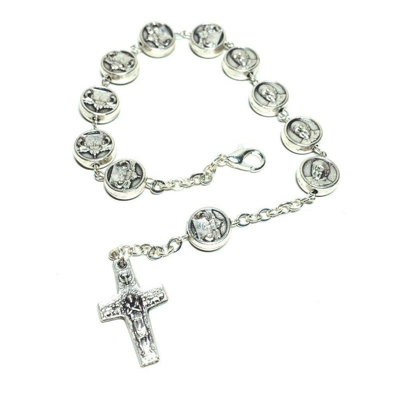 Pope Francis Ten Beads Hand Rosary Blessed By Pope Prayer Etsy