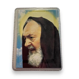 Carte Saint-Père Pio vintage - Relique de Saint-Père Pio de Pietrelecina