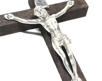 Wooden 4" Wall Hanging Crucifix – Blessed – Christian Corpus