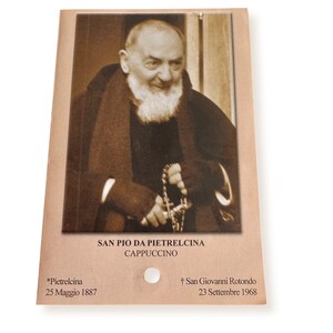 Padre Pio Holy Card - St. Pio vintage Prayer Card