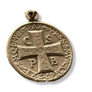 St. Benedict 7/8&quot; Medal -Pendant - Catholic Exorcism -Blessed By Pope