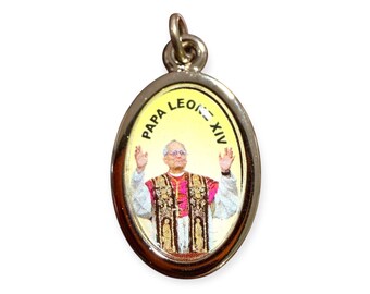 Pope Leo XIV Medal – Brass Catholic Pendant from Rome | Vatican Gift