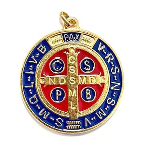Saint Benedict 2" Medal - Exorcism - Medalla De San Benito Blessed By Pope