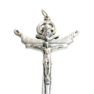 The Tertium Millennium Holy Trinity Cross Crucifix Blessed By Pope - Pendant