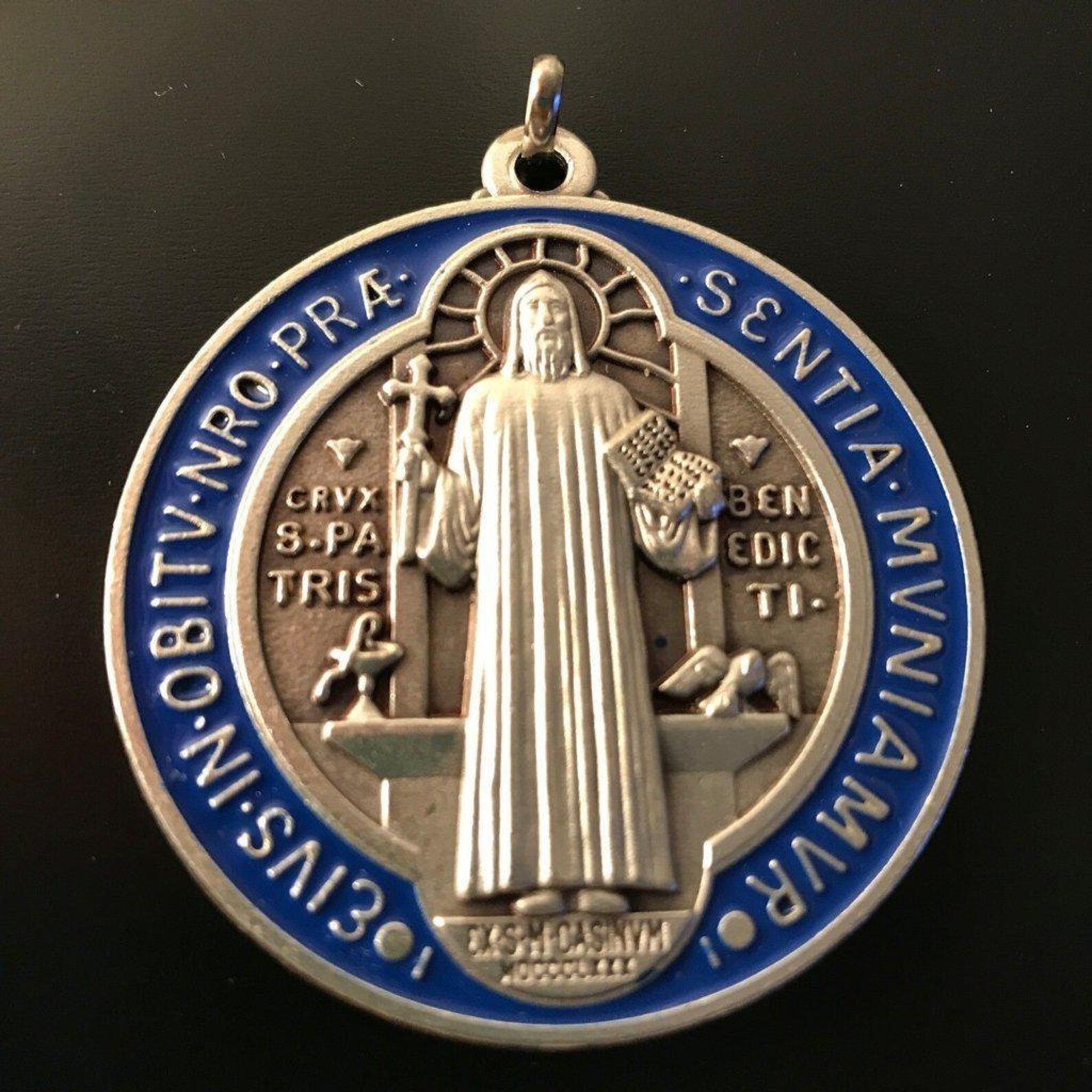 St. Saint Benedict 2 Medal Exorcism Medalla Blessed Etsy