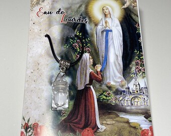 Catholic Pendant Lourdes Water - Charm - Medal - Blessed By Pope Francis