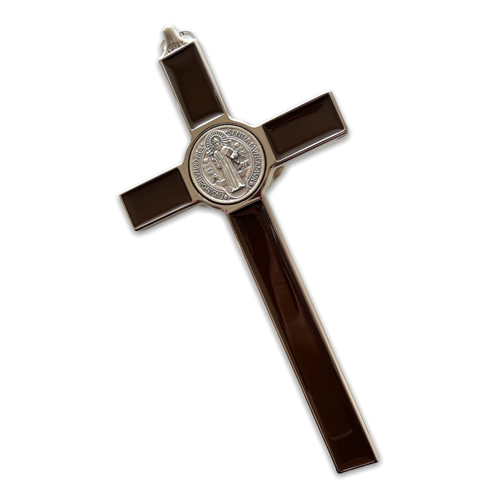 Brown 7.5 Saint Benoît Cross Crucifix Exorcisme croix Etsy