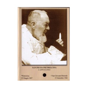 Padre Pio Holy Card - St. Pio vintage Prayer Card