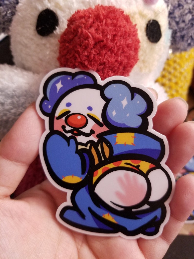 VINYL MATTE 3 Spanky Clown Sticker
