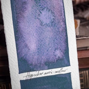 Handgemachtes Aquarell HARPSICHORD MUSIK: MELLOW handwerkliche Qualität Pigment-Kunst, Skizzieren, Malen, natürlich, malen, aquarellieren, Illustration