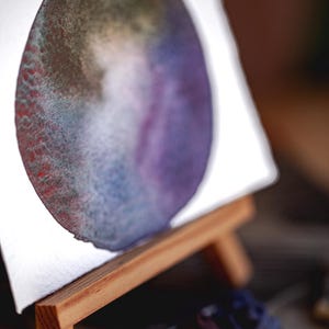 Handmade Aquarell ForWhenYouOnlyNeedThree 4 Handwerker-Qualität Pigment-Kunst, Skizzieren, Malen, Natur, Granulieren, Malen, Illustration
