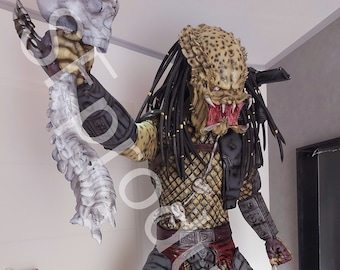 Predator 2 m Figure Replica / KIT RAW / Lifesize Kit // Replica // Bust // Bust // Stand Figure