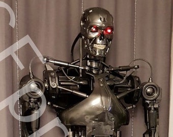 T2 Terminator T800 Endoskeleton 1:1 Lifesize movable // Replica Endoskeleton // Bust // Bust // Stand Figure
