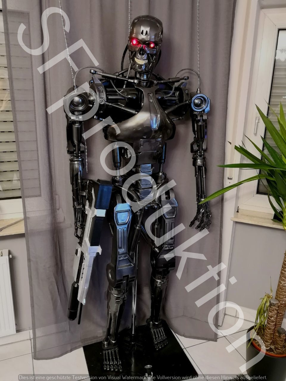 T2 Terminator T800 Endoskeleton 1:1 Lifesize Movable // Replica Endoskeleton  // Bust // Bust // Stand Figure 
