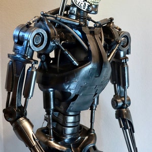 T2 Terminator T800 Endosquelette 1:1 Lifesize mobile // Réplique Endosquelette // Buste // Buste // Stand Figure image 3