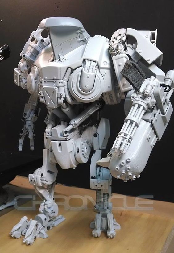 Robocop Figurine Printed IN 3D Resin Size 7 1/8in (not Original Painted)