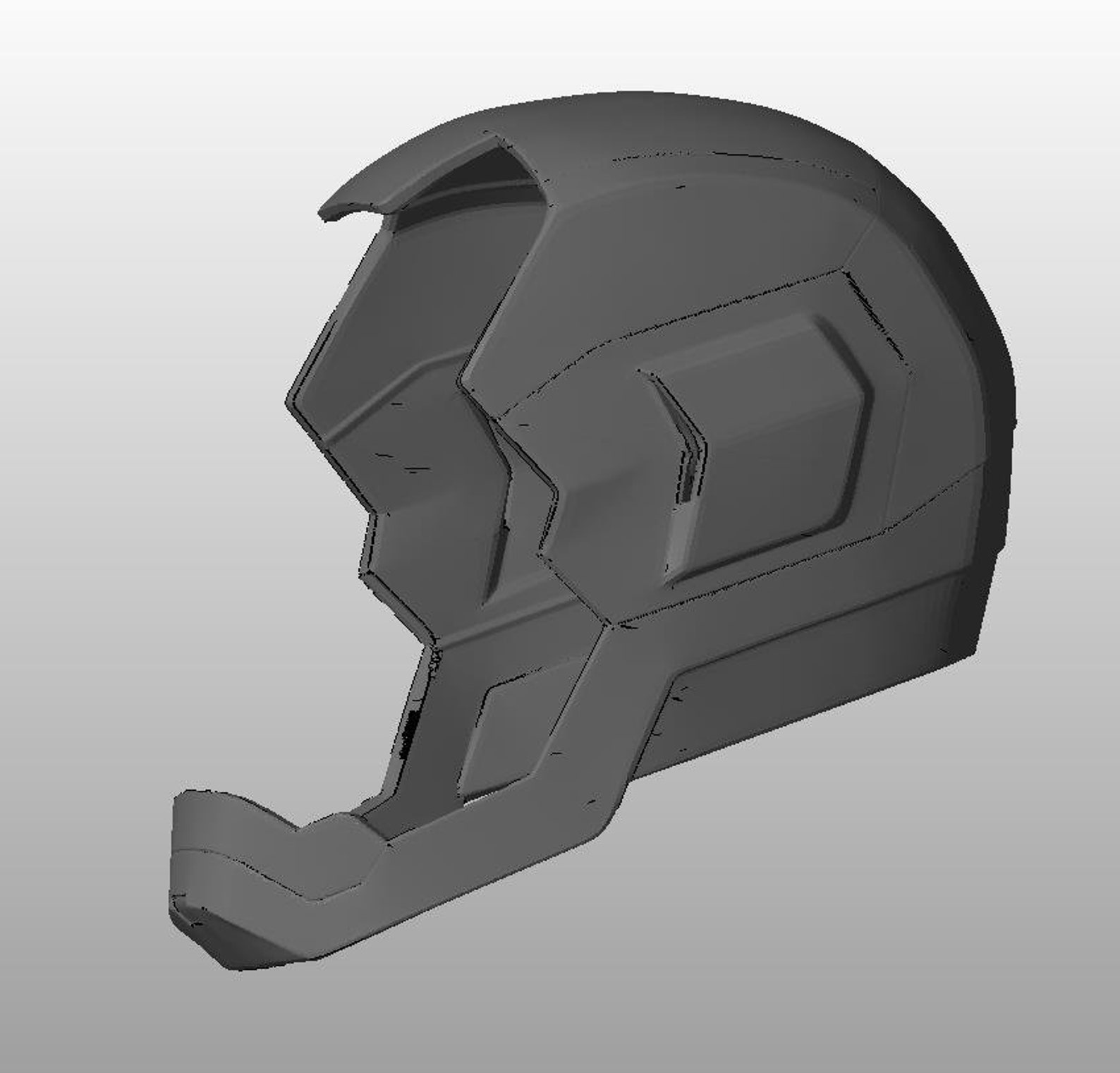 Iron Man MK45 Helmet STL Files Life Size 1/1 // 3D Druck // 3D Etsy