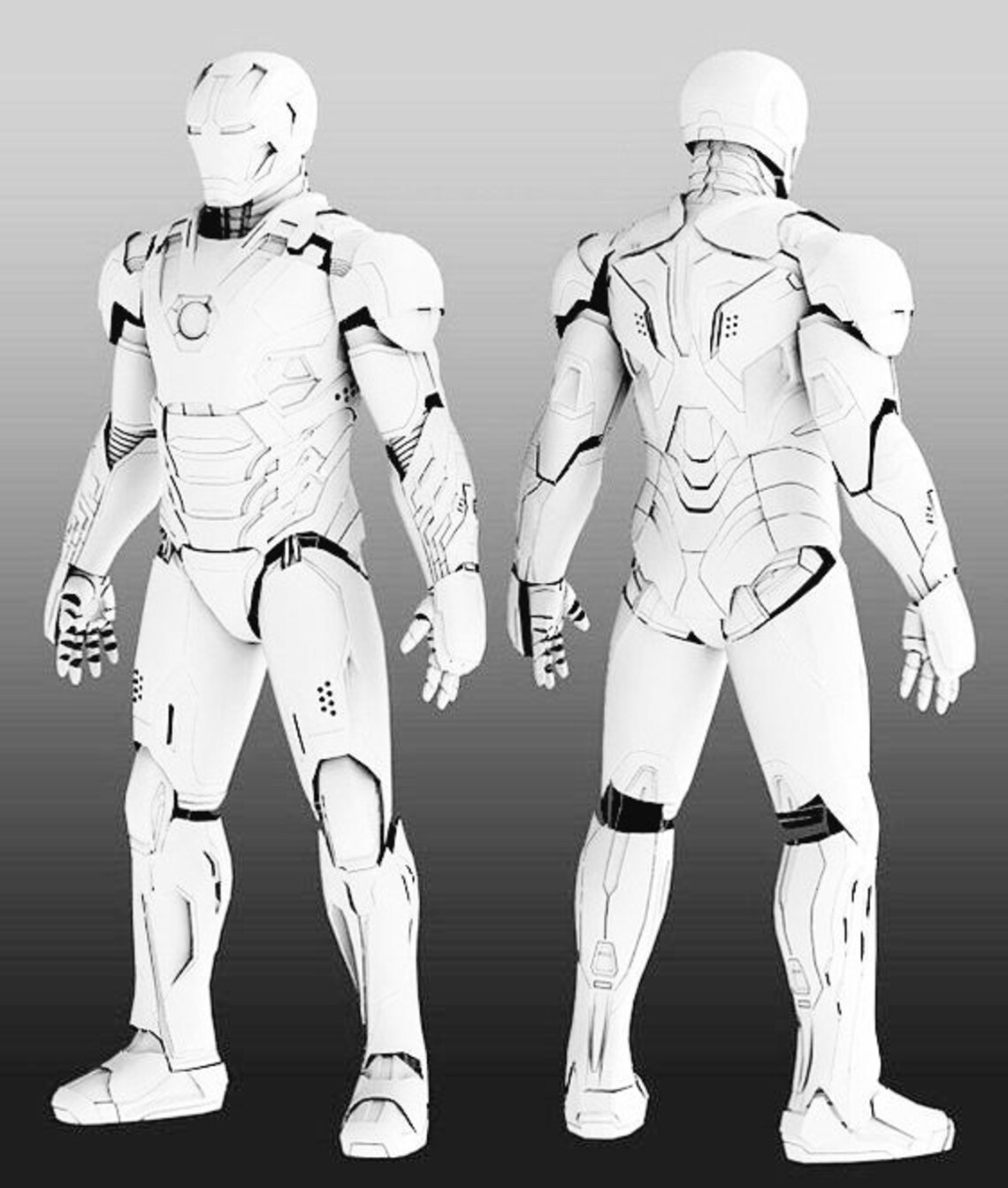 Iron Man Anzug Selber Bauen Iron Man MK45 FULL STL // Suit // Anzug // tragbar // 3D Druck - Etsy.de