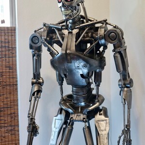 T2 Terminator T800 Endosquelette 1:1 Lifesize mobile // Réplique Endosquelette // Buste // Buste // Stand Figure image 2