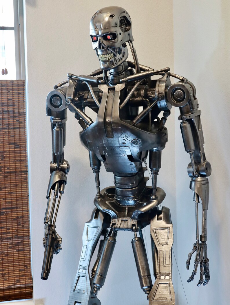 T2 Terminator T800 Endosquelette 1:1 Lifesize mobile // Réplique Endosquelette // Buste // Buste // Stand Figure image 2