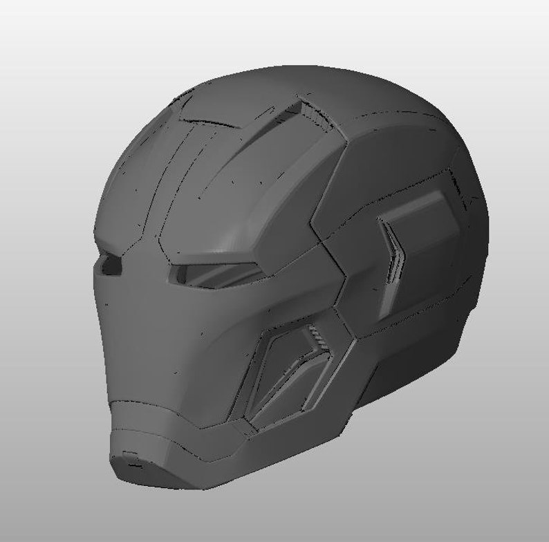 Iron Man MK45 Helmet STL Files Life Size 1/1 // 3D Print // 3D Etsy