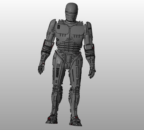 Robocop Stl File Printable Lifesize Figur Kit Bausatz Etsy