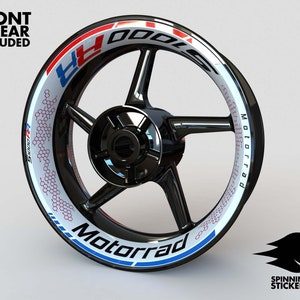 Wheel Stickers for BMW S1000RR Rim Stickers Decals Tape Stripes Graphics liserets Felgenaufkleber Autocollants de jante velg stickers