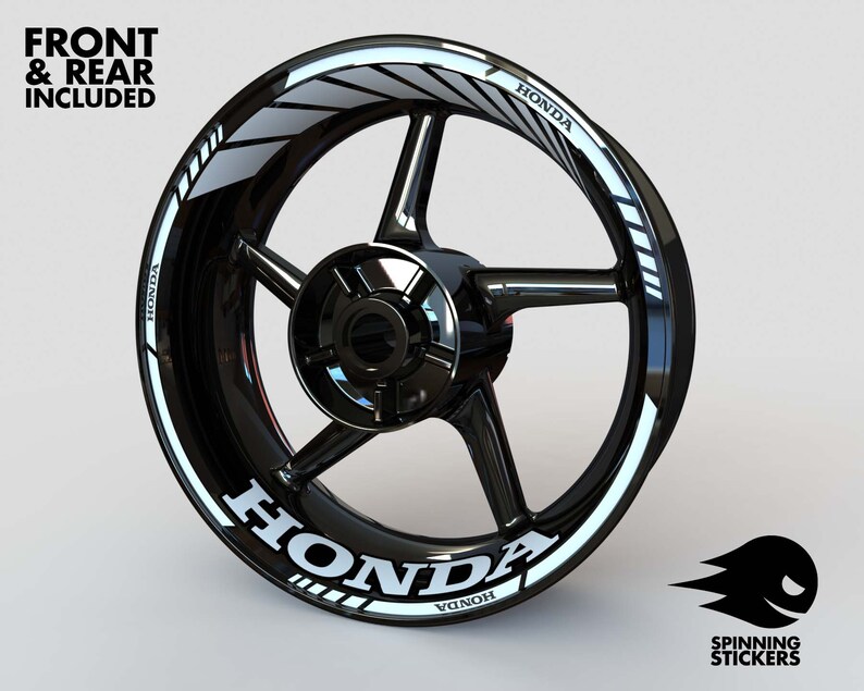 Wheel Stickers for HONDA Rim Tape Motorcycle Decals Graphics Etsy