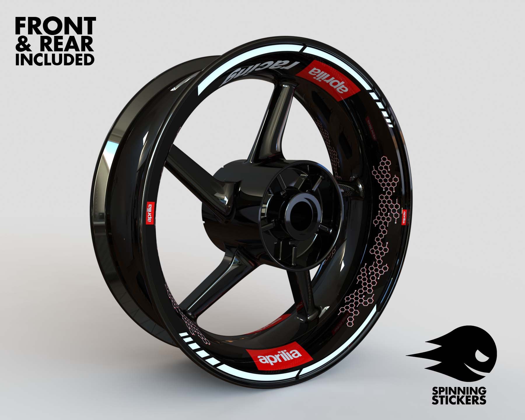 Wheel Stickers for Aprilia Rim Stickers Decals Tape Stripes