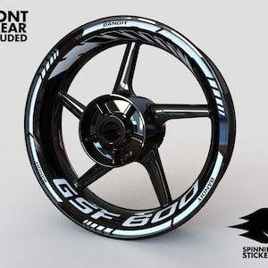Wheel Stickers for Suzuki GSF600 Rim Stickers Decals Tape Stripes Graphics liserets Felgenaufkleber Autocollants de jante velg stickers