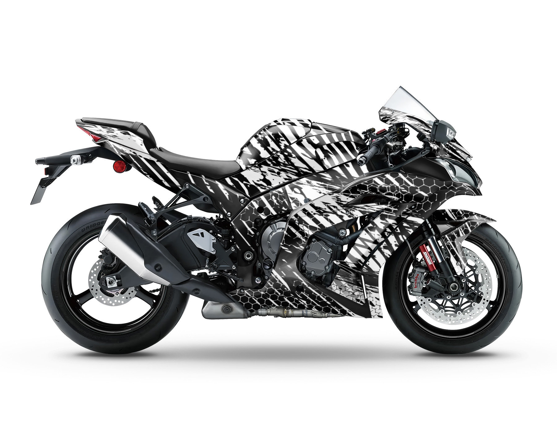 ZX-10R 2011-2020「Riot」用グラフィックキット オートバイデカール