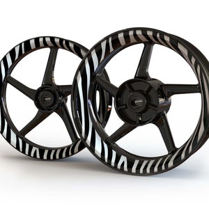 Wheel Stickers Zebra Rim Stickers Decals Tape Stripes Graphics liserets Felgenaufkleber Autocollants de jante velg stickers