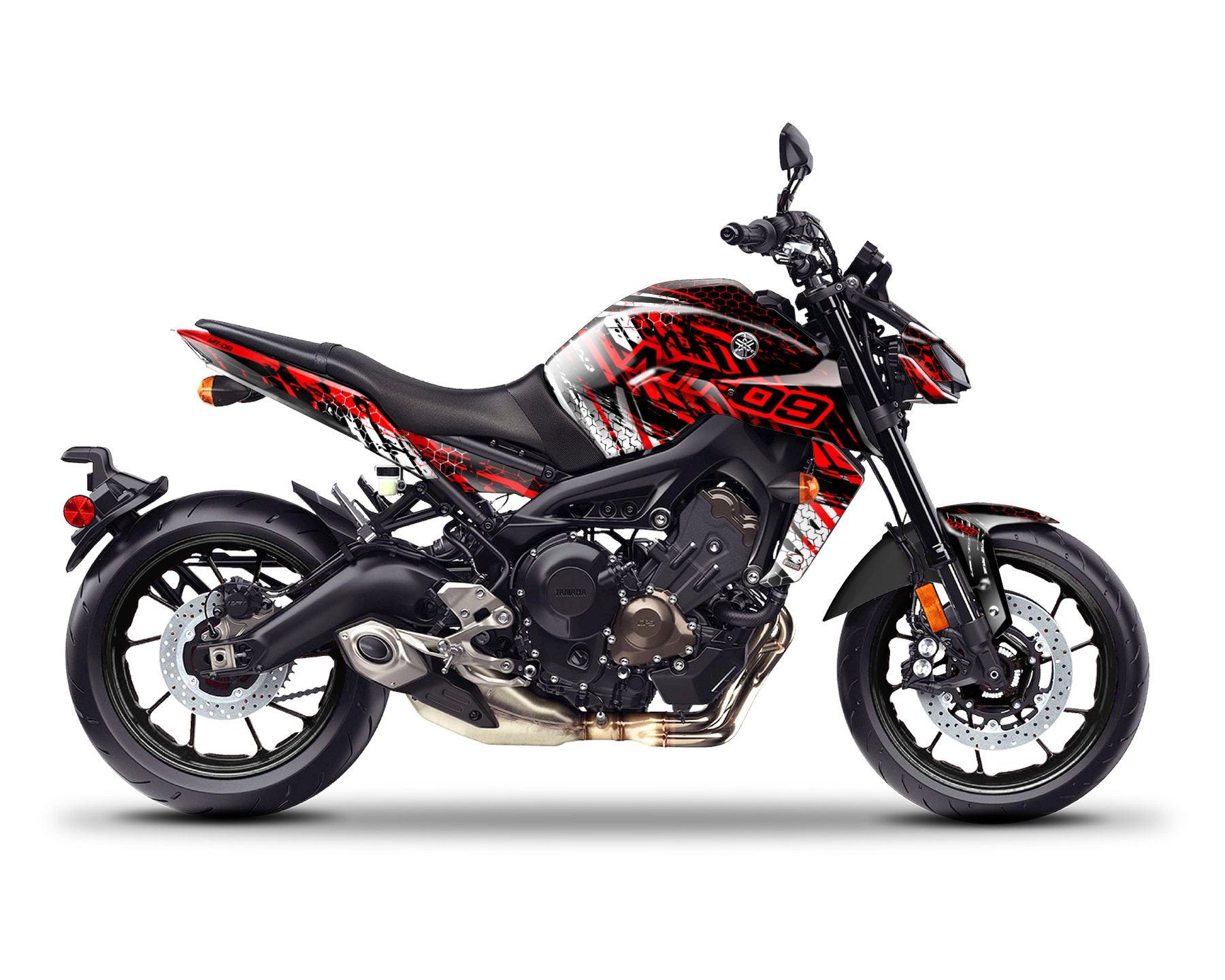 ヤマハ MT-09 MT09 2014-2023 「RIOT」用グラフィックキット
