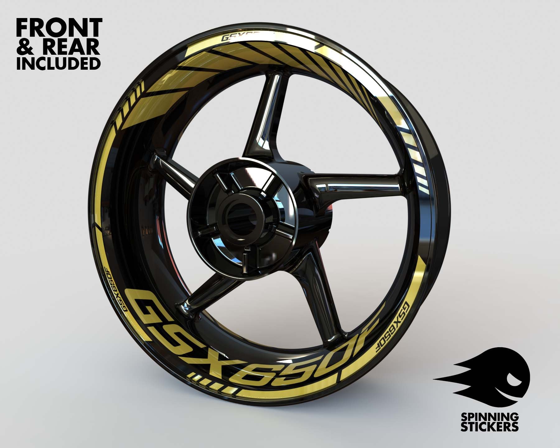 Autocollant Décalcomanie Pour Jante De Moto Suzuki GSX650F / GSXF 650 F - Stratifié - Neuf