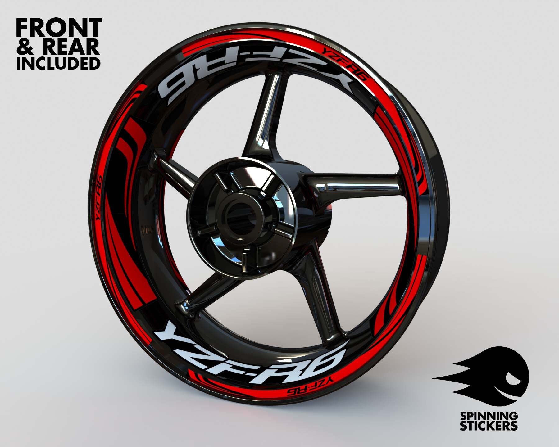 【トリニダード】
サルディバル タイプ3 中西永吉モデル 2BA Wheel Stickers for Yamaha R6 YZF-R6 Rim Tape Motorcycle