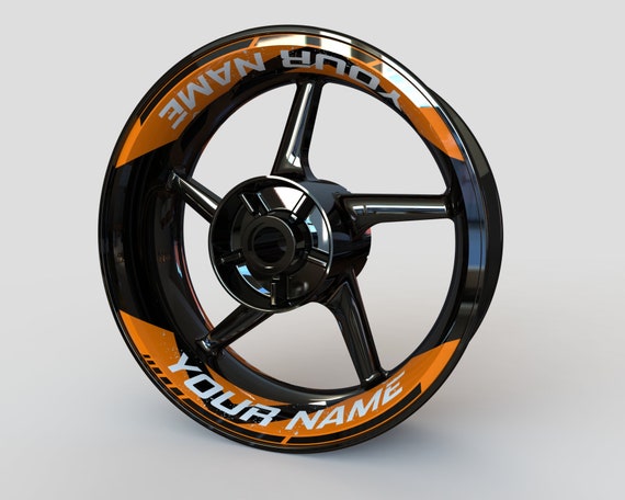Wheel Stickers YOUR NAME Edition Rim Stickers Decals Tape Stripes